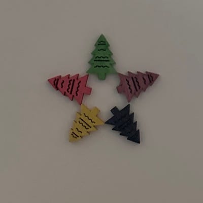 Handcrafted - Tree Star Christmas Card (2023)