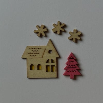 Christmas House Tree (card)