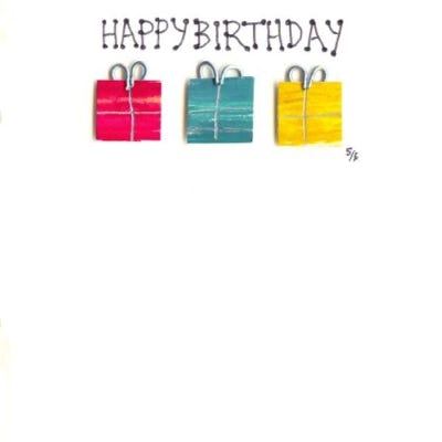 Handcrafted - Presents Birthday Card