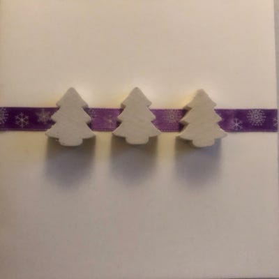 Handcrafted - Three Trees Christmas Card (2020)