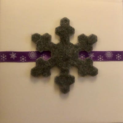 Handcrafted - Snowflake Christmas Card (2020)